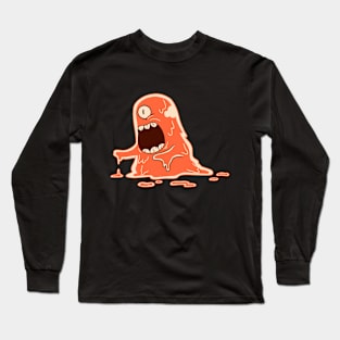 Orange Monster Angry Long Sleeve T-Shirt